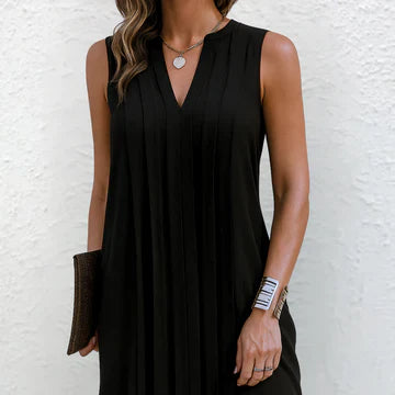 VERA – ELEGANTES, FIGURSCHMEICHELNDES KLEID MIT V-AUSSCHNITT